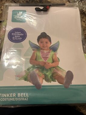 Disney Tinker Bell Toddler Costume - Green/Pink/Purple